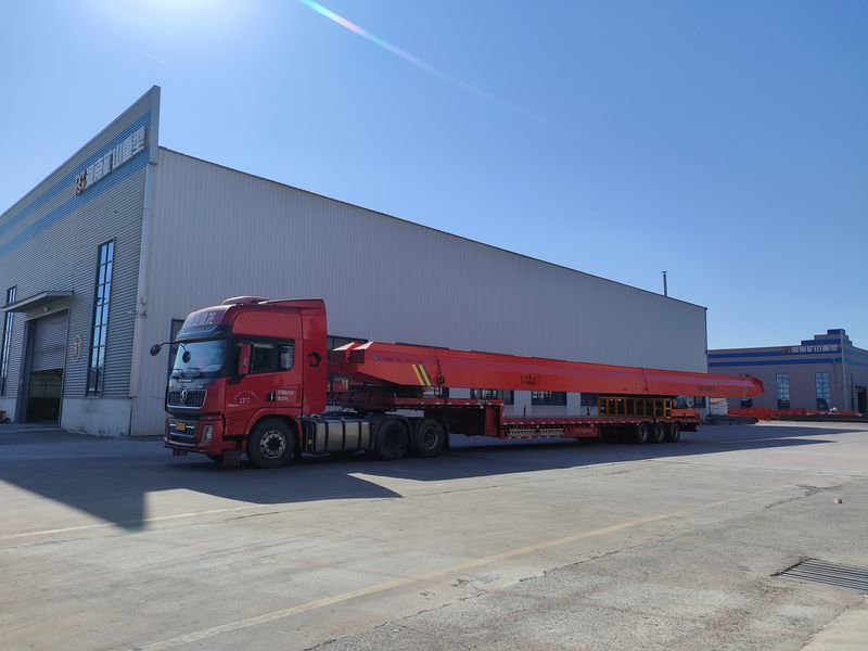 電動單梁起重機  2臺 LD3t—26.85m 制作完成，發往江蘇交付客戶使用